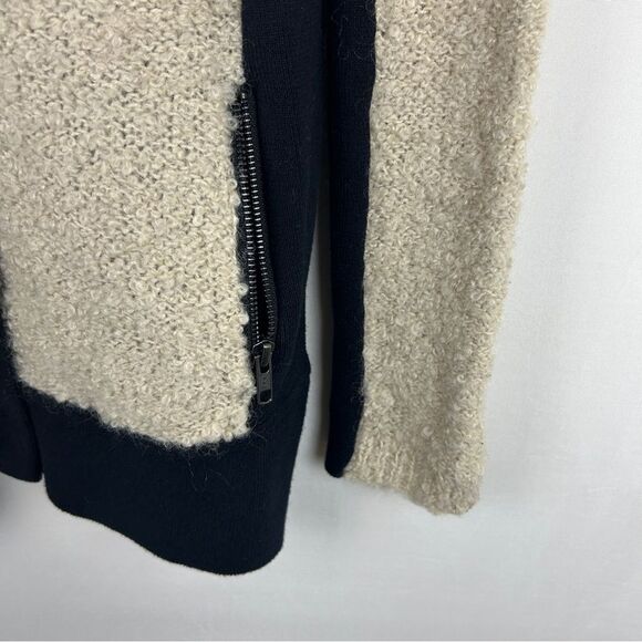 ANTHROPOLOGIE SPARROW Boucle Teddy wool blend zipper jacket size S - Picture 5 of 9
